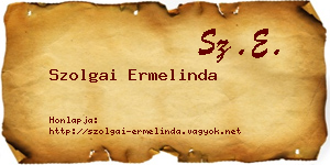 Szolgai Ermelinda névjegykártya